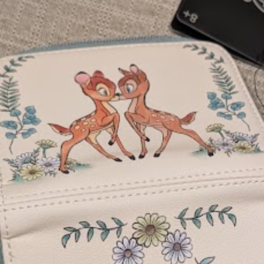Loungefly Disney Bambi Love Mini Zipper Wallet - Picture 6 of 6